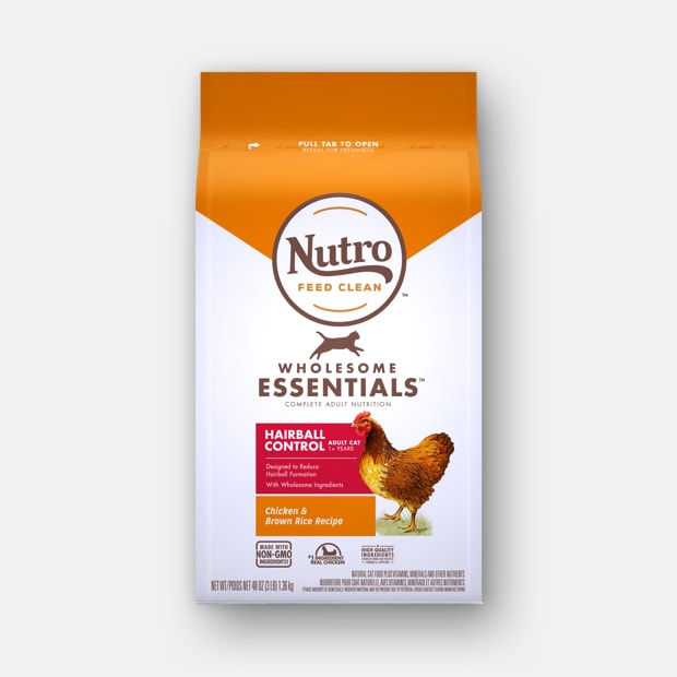 Nutro Wholesome Essentials Hairball Control Adult Chicken and Brown Rice Dry Cat Food