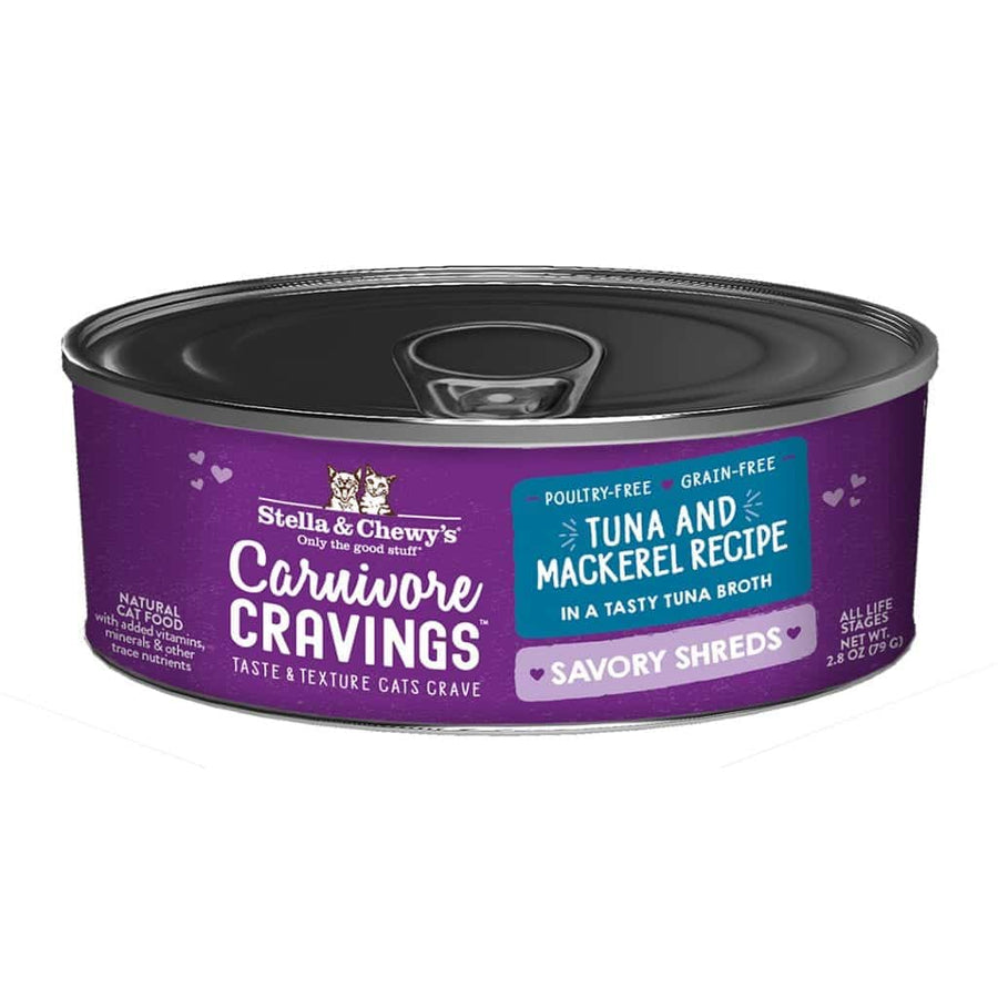 Stella & Chewy's Carnivore Cravings Tuna & Mackerel Shreds Canned Cat Food