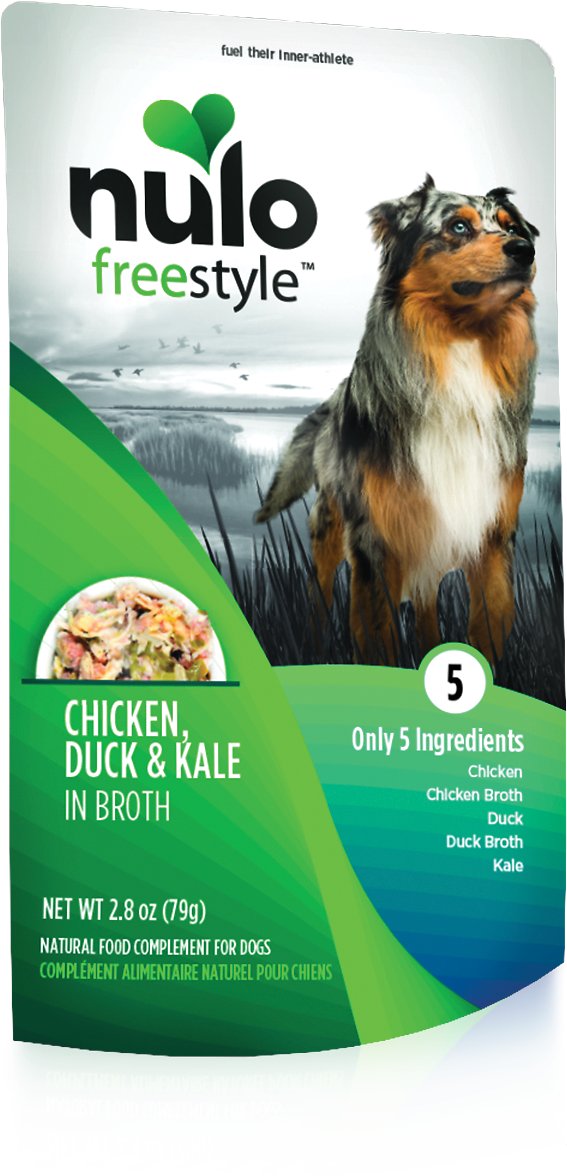 Nulo Freestyle Chicken, Duck, and Kale in Broth Dog Food Topper