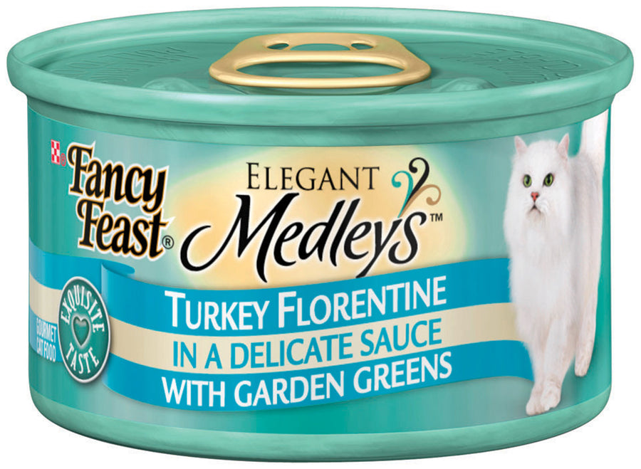 Fancy Feast Elegant Medleys Turkey Florentine Canned Cat Food