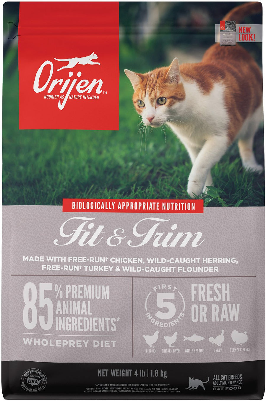 ORIJEN Grain Free Fit & Trim Dry Cat Food