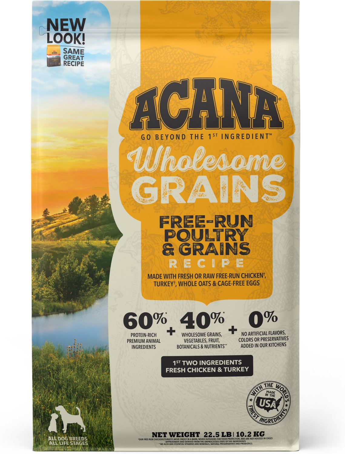 Acana Wholesome Grains Free-Run Poultry Recipe Dry Dog Food