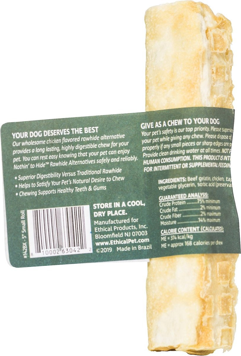 Fieldcrest Nothin’ to Hide Chicken Roll 5 inch Dog Chew