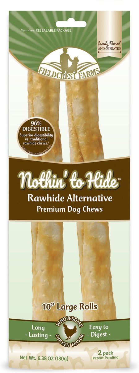 Fieldcrest Nothin’ to Hide Chicken Roll 10 Inch Dog Chew