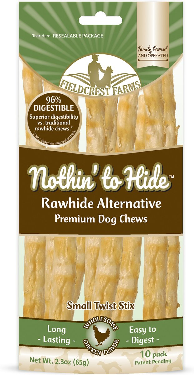 Fieldcrest Nothin’ to Hide Chicken Twist Sticks Dog Chew