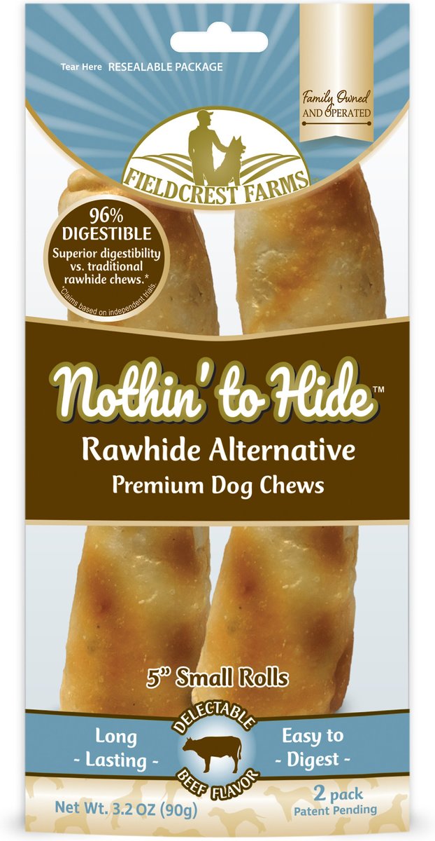 Fieldcrest Nothin’ to Hide Beef Roll 5 inch Dog Chew