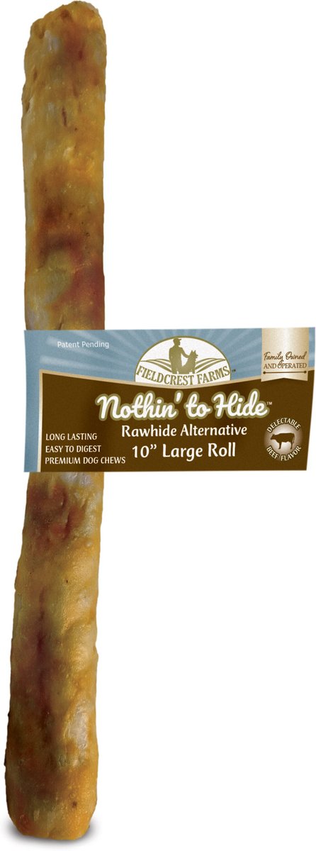 Fieldcrest Farms Nothin’ to Hide Beef Roll 10 Inch Dog Chew