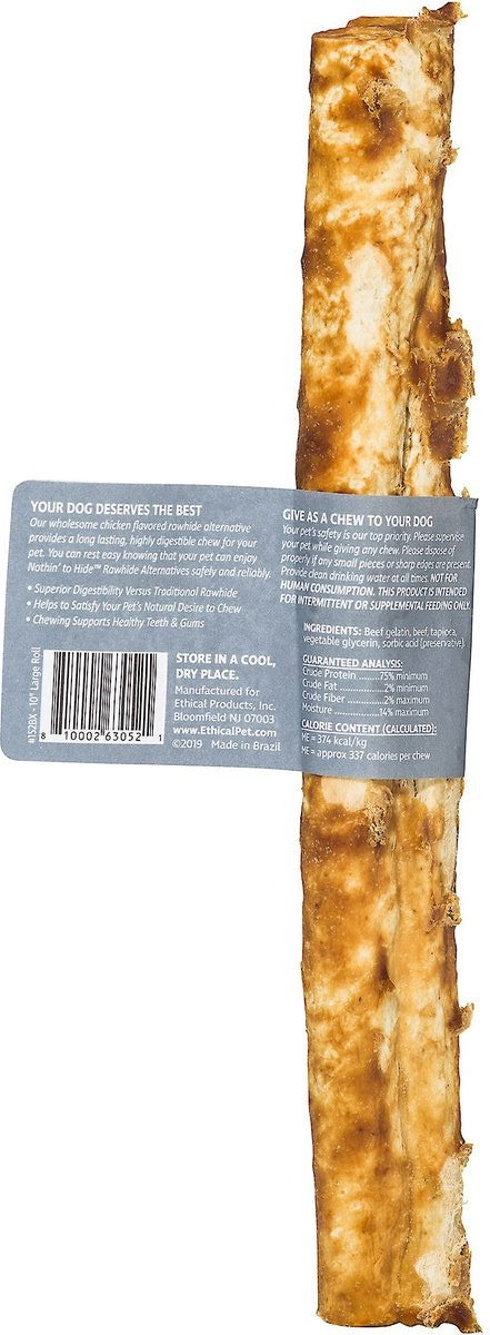 Fieldcrest Farms Nothin’ to Hide Beef Roll 10 Inch Dog Chew