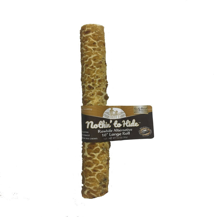 Fieldcrest Nothin’ to Hide Peanut Butter Roll 10 inch Dog Chew