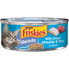 Friskies Savory Shreds with Ocean White Fish & Tuna Canned Cat Food