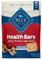 Blue Health Bars Baked With Bacon, Egg and Cheese Dog Treats