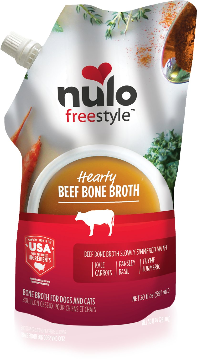 Nulo FreeStyle Hearty Beef Bone Broth Dog & Cat Topper