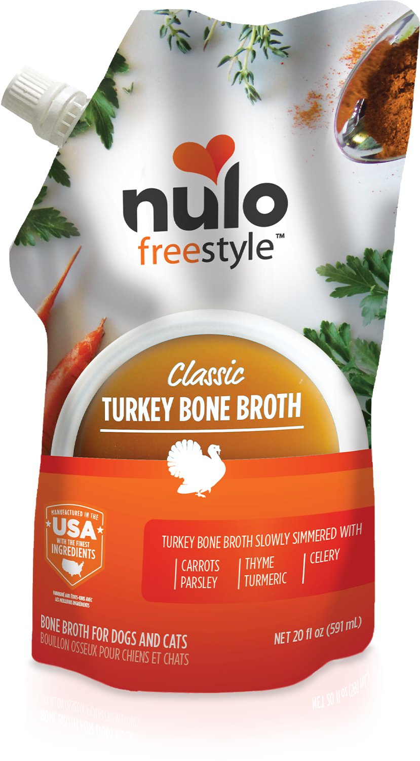 Nulo FreeStyle Grain-Free Classic Turkey Bone Broth Dog & Cat Topper