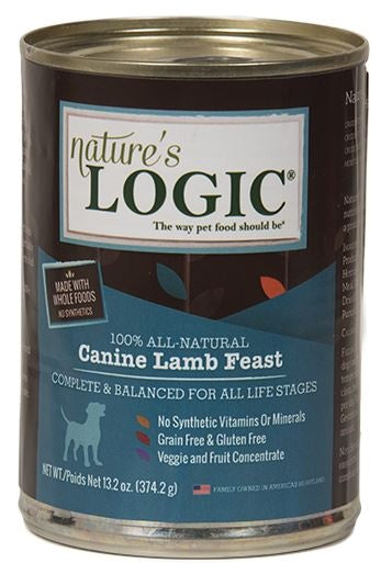 Nature's Logic Canine Grain Free Lamb Feast Canned Dog Food