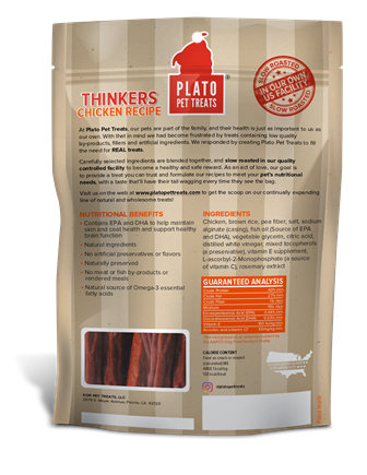 Plato New Thinkers Chicken Sticks Dog Treats