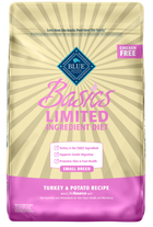 Blue Buffalo Basics Small Breed Adult Turkey & Potato Recipe Dry Dog Food