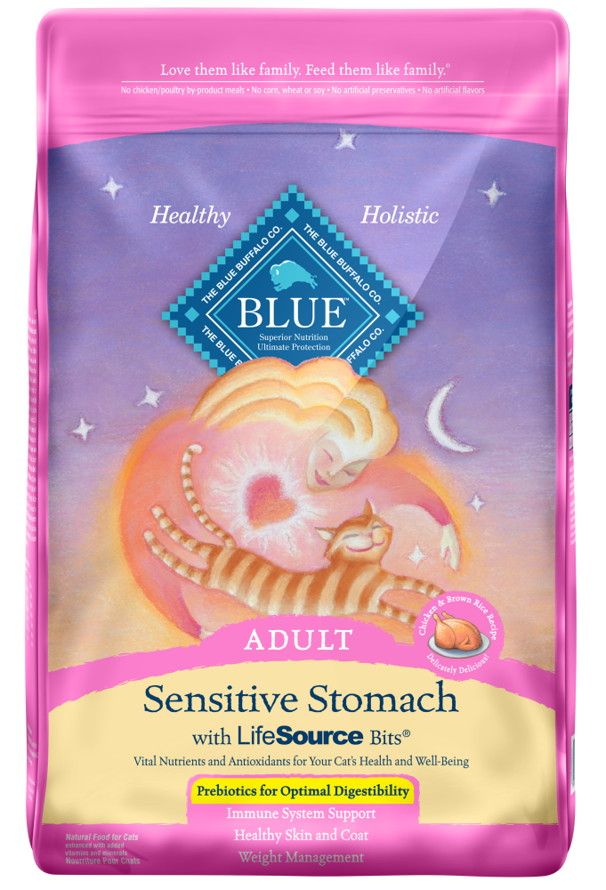 Blue Buffalo Sensitive Stomach Natural Chicken & Brown Rice Dry Cat Food