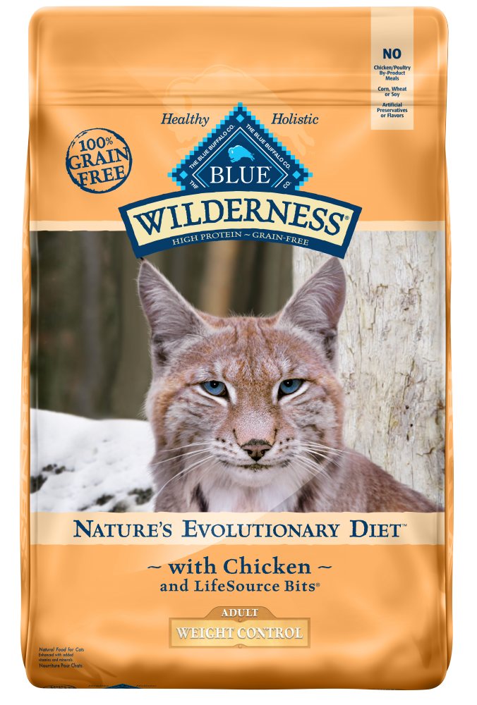 Blue Buffalo Wilderness Grain Free Weight Control Chicken Recipe  Dry Cat Food