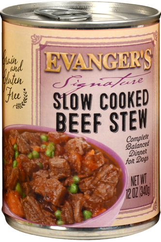 Evangers Super Premium Slow Cooked Grain Free Beef Stew Canned Dog Food