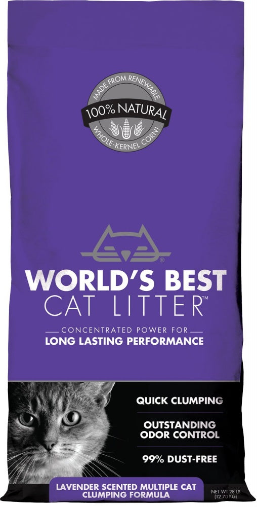 World's Best Lavender Scented Multiple Cat Clumping Formula Cat Litter