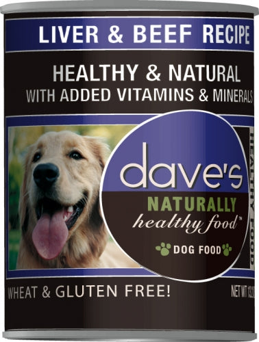 Dave's Naturally Healthy Liver And Beef Canned Dog Food