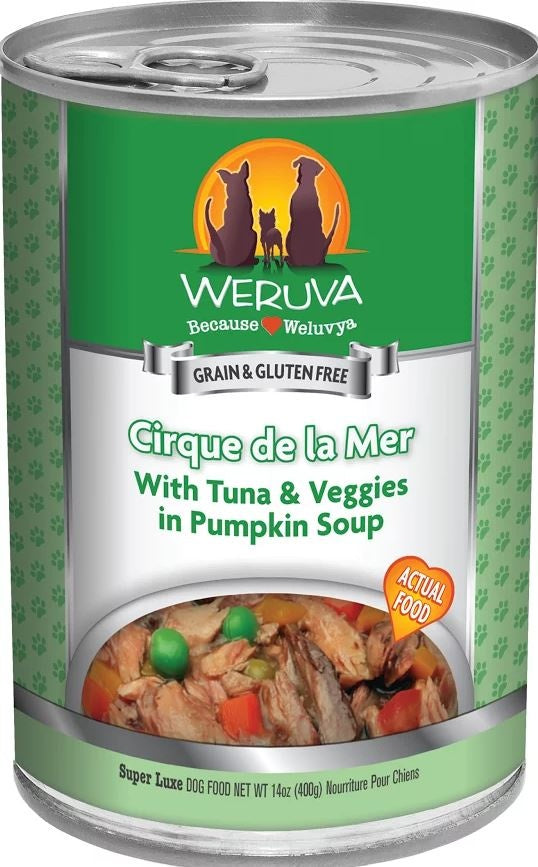 Weruva Cirque de la Mer with Tuna and Veggies in Pumkin Soup Canned Dog Food