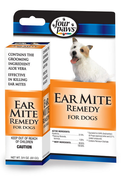 Four Paws Ear Mite Remedy for Dogs