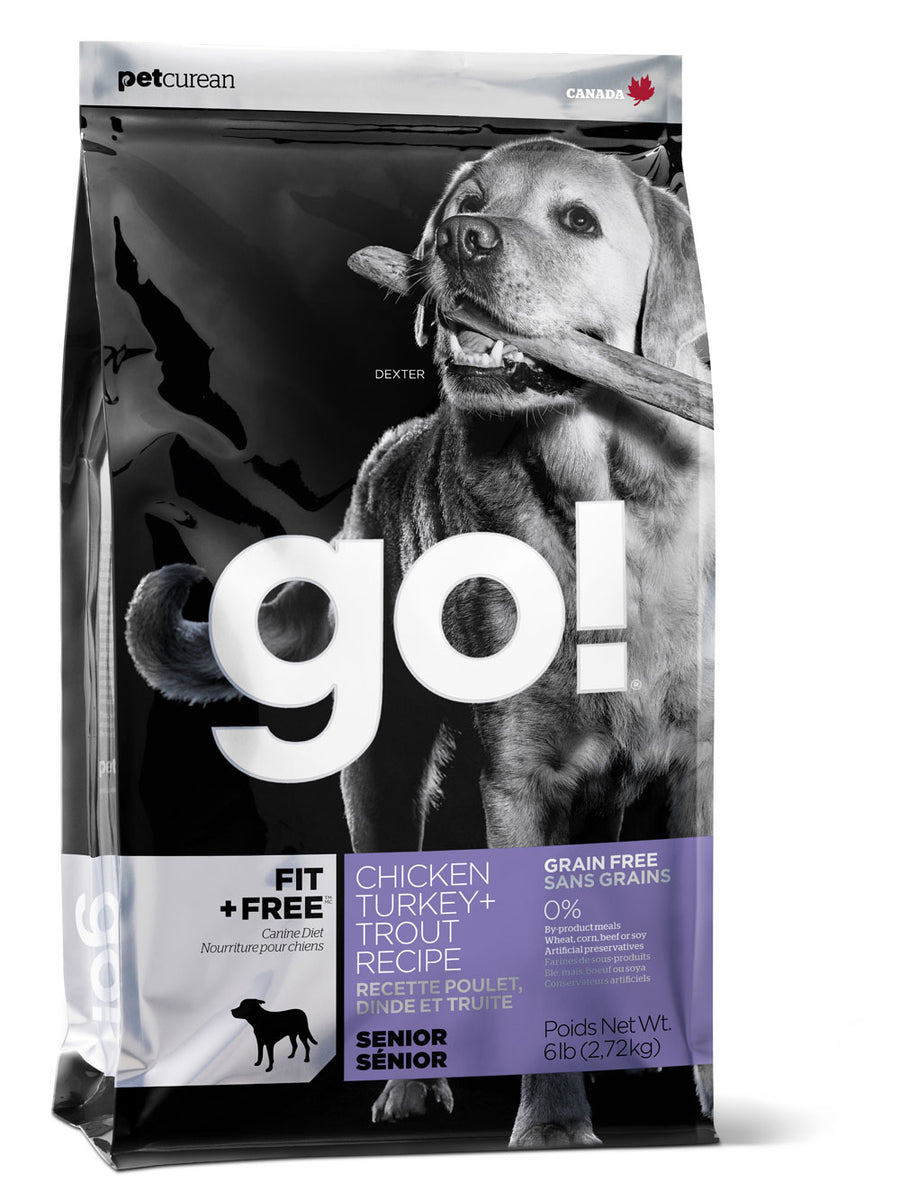 Petcurean Go! Fit and Free Grain Free Senior Recipe Dry Dog Food