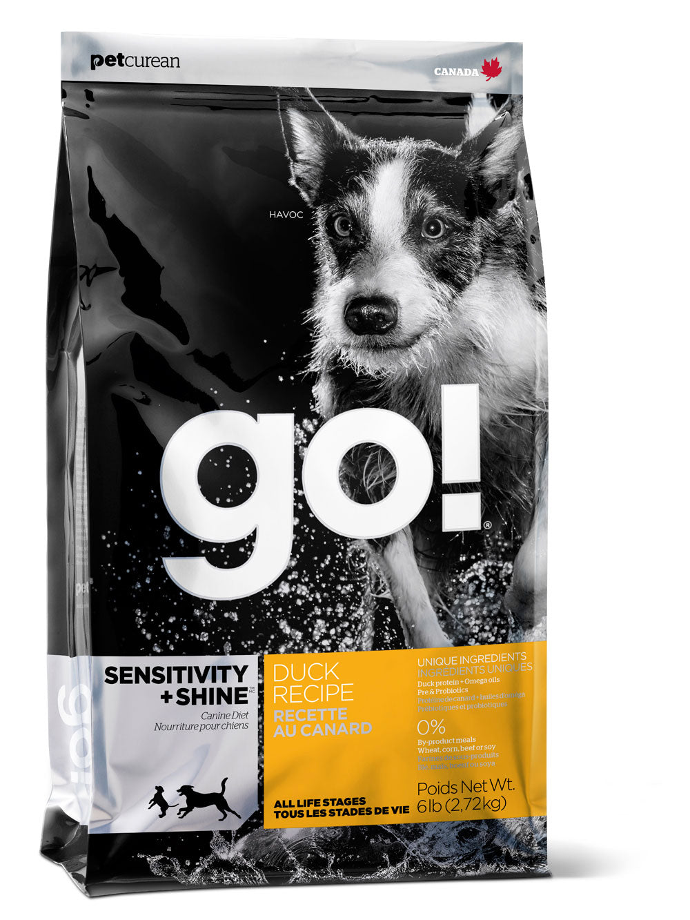 Petcurean Go! Sensitivity and Shine Duck Recipe Dry Dog Food