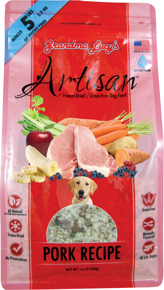 Grandma Lucy's Artisan Grain Free Pork Freeze Dried Dog Food