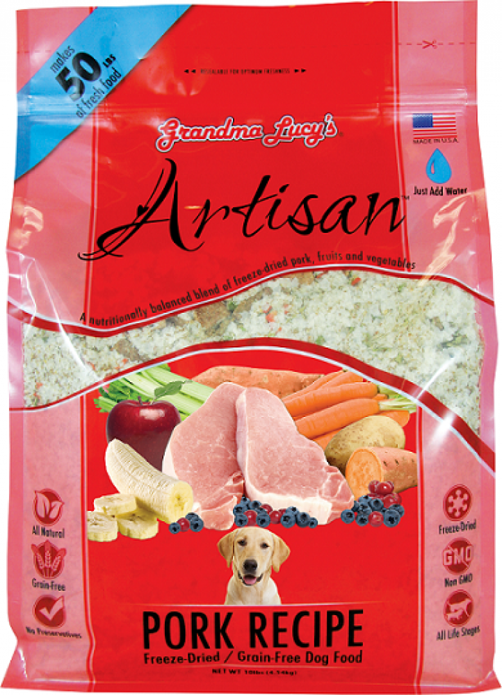 Grandma Lucy's Artisan Grain Free Pork Freeze Dried Dog Food