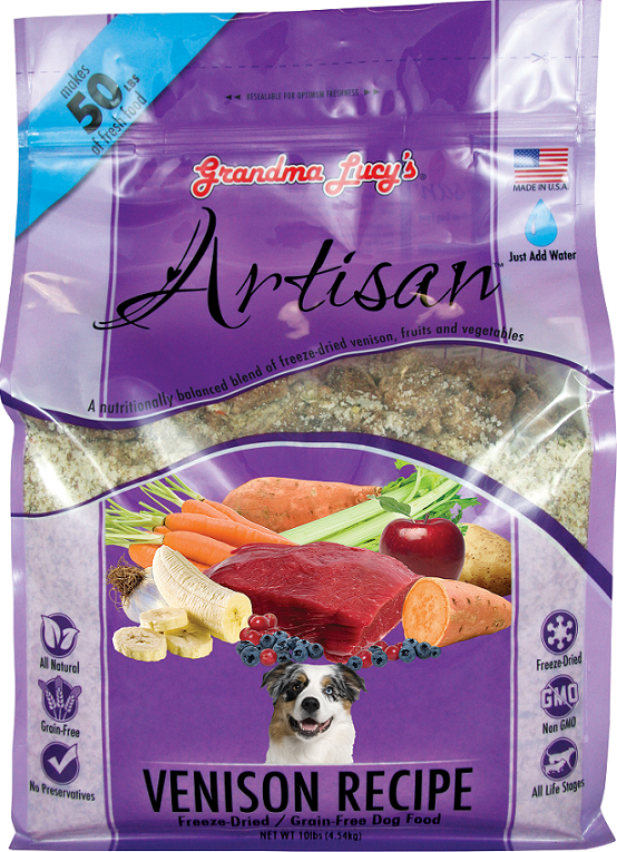 Grandma Lucy's Artisan Grain Free Venison Freeze Dried Dog Food