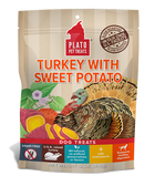 Plato Grain Free Real Strips Turkey With Sweet Potato Dog Treats