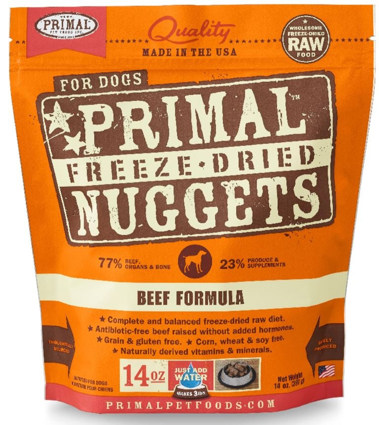 Primal Freeze Dried Nuggets Grain Free Beef Formula Dog Food