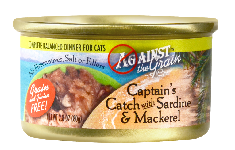 Against the Grain Captain's Catch with Sardine and Mackerel Canned Cat Food