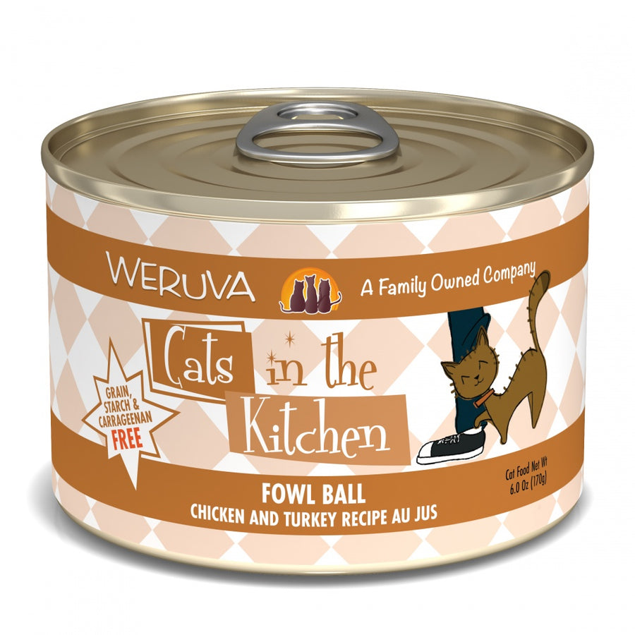 Weruva Cats in the Kitchen Fowl Ball Canned Cat Food