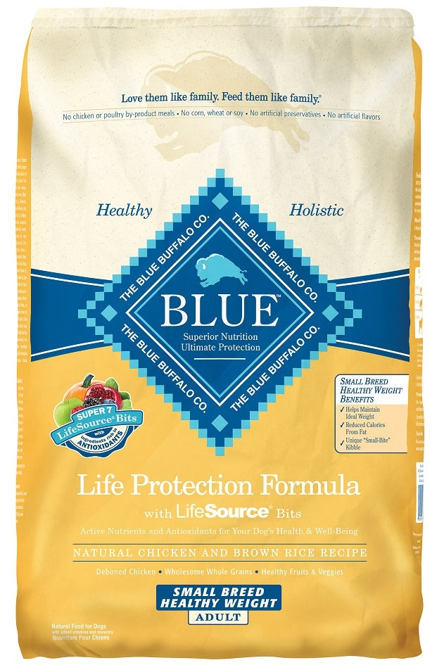 Blue Buffalo Life Protection Healthy Weight Natural Chicken & Brown Rice Recipe Small Breed Adult Dry Dog Food