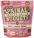 Primal Freeze Dried Nuggets Grain Free Turkey and Sardine Formula Dog Food