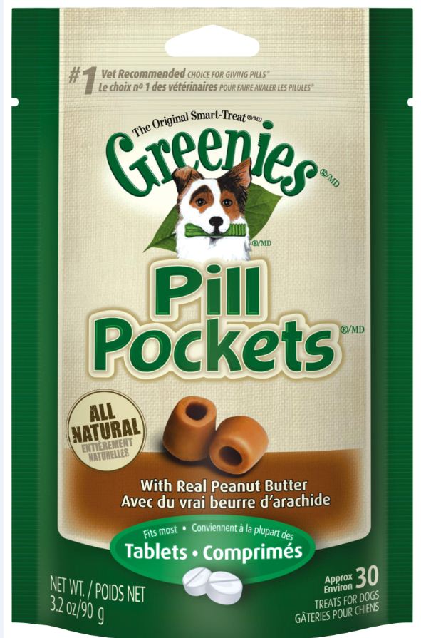 Greenies Pill Pockets Canine Peanut Butter Dog Treats