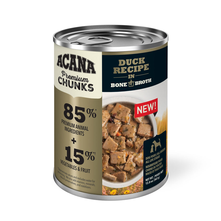 Acana Premium Chunks Duck Recipe in Bone Broth Canned Dog Food