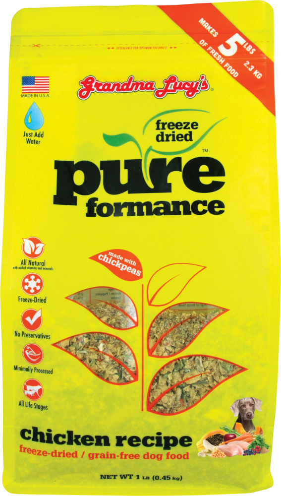 Grandma Lucy's Pureformance Chicken and Chickpea Freeze Dried Grain Free Dog Food