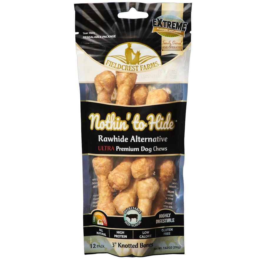 Fieldcrest Nothin’ to Hide Ultra Knotted Bone Beef Dog Chews