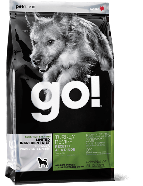 Petcurean Go! Limited Ingredient Diet Sensitivity and Shine Turkey Recipe Dry Dog Food