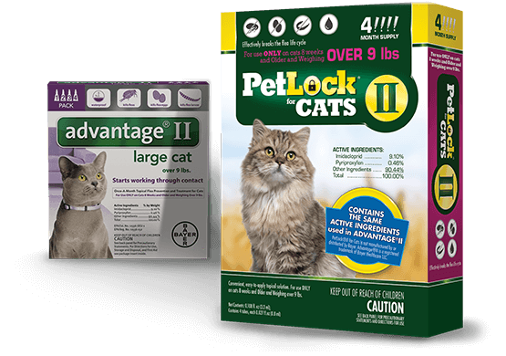 PetLock II Flea Treatment & Prevention For Large Cats Over 9lbs