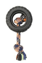 Mammoth TireBiter Tires with Rope Dog Toys