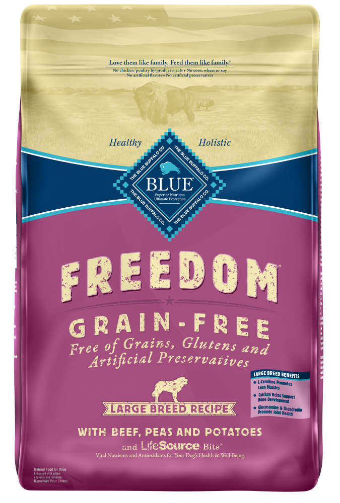 Blue Buffalo Freedom Large Breed Adult Beef Recipe Dry Dog Food