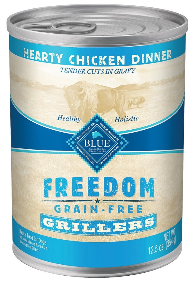 Blue Buffalo Freedom Grain Free Grillers Hearty Chicken Dinner Canned Dog Food