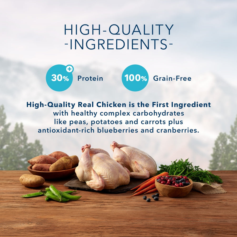 Blue Buffalo Wilderness Grain Free Chicken High Protein Recipe Toy Breed Adult Dry Dog Food