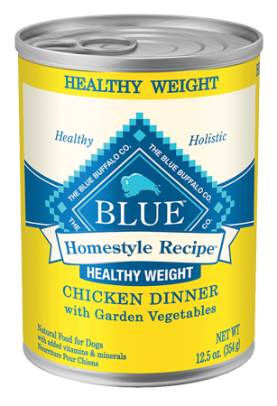 Blue Buffalo Homestyle Recipe Healthy Weight Chicken Dinner with Garden Vegetables Canned Dog Food