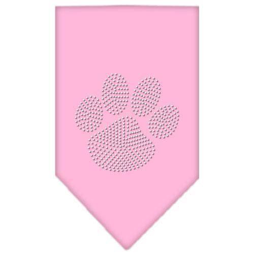 Clear Rhinestone Paw Bandana